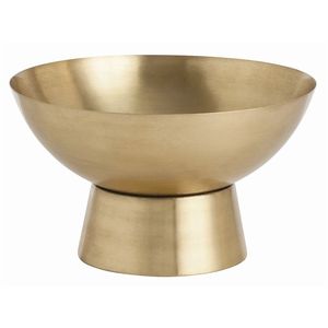 Cuenco antiguo de latón martillado con peso sólido y borde detallado ideal para decoración del hogar o estilo de mesa de eventos - Product Image 2