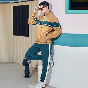 Conjuntos Deportivos de Invierno para Hombre, Talla Grande, Cuello Alto, Cintura con Cordón, para Entrenamiento Atlético, Ejercicio y Trotar - Product Image 3