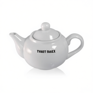 Saturnia ROMA <b>White</b> 300ml Porcelain <b>Teapot</b> <b>White</b> Tea Pots & Kettles - Product Image 2