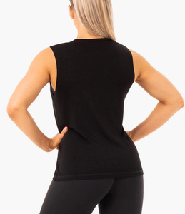 Women's Professional Custom Made Hip Hop Jersey Gym Workout Fitness Tank <b>Top</b> Quick Drying Breathable Fabric Front Custom Colors - Product Image 3