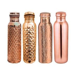 Bouteille en cuivre de conception fantaisie faite de cuivre pur bouteilles d'eau de boisson grossiste en inde - Product Image 6