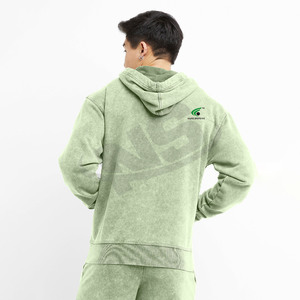 Clásico básico algodón mezclado hombres sudaderas con capucha nueva llegada moda pulóver transpirable logotipo personalizado sudaderas con capucha para gimnasio y ropa de calle - Product Image 5