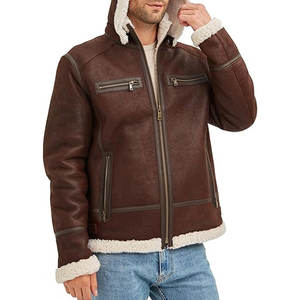 Trendy <b>Men</b> <b>Sheepskin</b> <b>Jacket</b> With Slim Fit Design Perfect For Street Fashion Winter Casual Wear Winter <b>Jacket</b> - Product Image 4