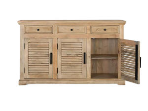 Aparador de Madera Maciza Estilo Industrial Retro Vintage para Sala de Estar, Mueble Buffet de Madera de Mango para Comedor - Product Image 5