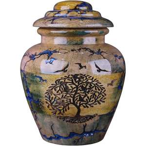 Urna de cremación de madera natural hecha a mano para cenizas, urna conmemorativa grande con tapa segura, urna funeraria única, recuerdo con incrustaciones de resina - Product Image 5