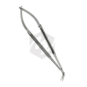 Micro tijeras profesionales en ángulo 60 longitud de la hoja 15 mm puntas afiladas/afiladas longitud Total 165 mm 6,12 pulgadas) instrumentos médicos - Product Image 3