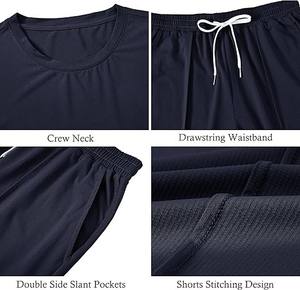 Conjuntos de verano de fabricante pakistaní para hombre, conjuntos de pantalones cortos personalizados a precio razonable, servicio OEM, conjuntos de ropa de verano para hombre - Product Image 3