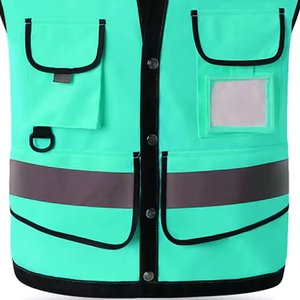 Gilet de sécurité d'été respirant haute visibilité personnalisé imperméable avec gilet de travail de sécurité réfléchissant pour la construction - Product Image 6