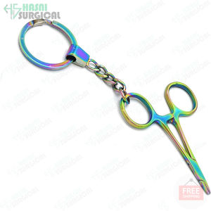 Instrumento quirúrgico de alta calidad con controlador de aguja en miniatura de arco iris de titanio múltiple con llavero, tendencia superior, productos de venta al por mayor - Product Image 3