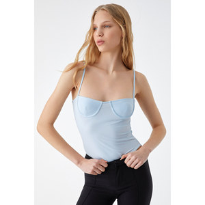 ETHIQUET SULEJE เสื้อเกาะอกแขนกุดทรงสลิมสำหรับผู้หญิง - Product Image 2