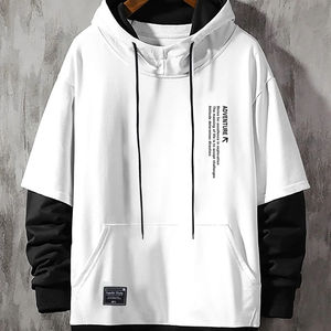 Sudadera con Capucha de Forro Polar Transpirable para Invierno, con Bolsillos Extra Cómodos, Adornos con Cuentas y Bordados, Impresión Digital en Poliéster/Algodón - Product Image 1