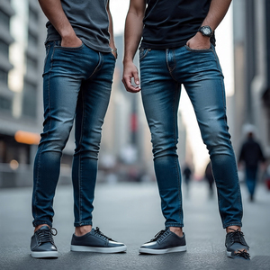 กางเกงยีนส์ชายทรงหลวมเอวสูงระบายอากาศ - Product Image 6