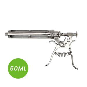 Seringue vétérinaire réglable réutilisable en acier inoxydable pour porcs et volailles par Mahersi - Product Image 2