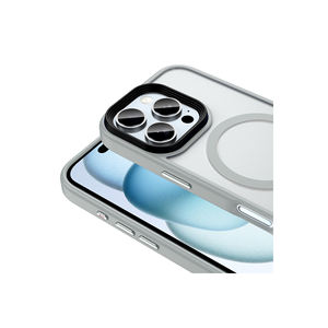 Coque en silicone magnétique pour Magsafe pour iPhone 16 Pro, coque de téléphone fine de luxe, dos mat, compatible avec la charge sans fil INS - Product Image 6