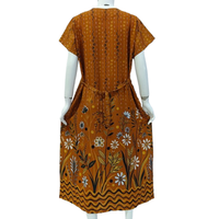 Vestido informal Jumbo con cuello en V para mujer, ropa de dormir con hermoso patrón floral
