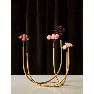 Florero Moderno Minimalista de Hierro/Latón con Acabado Dorado, Ecológico, para Decoración de Mesa en Hogar, Bodas y Sala de Estar - Product Image 3