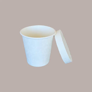 Logo personnalisé 100ml couvercle en papier fermé 62mm tasse à café biodégradable 120cc 4oz capacité pour hôtels - Product Image 1