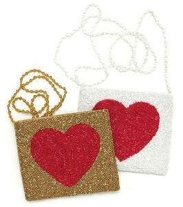 Monedero artesanal bordado con cuentas de semillas y cremallera, ligero y de forma cuadrada - Product Image 3