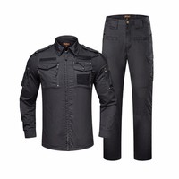 Uniforme de chemise tactique d'extérieur imperméable respirant et résistant à l'usure en tissu tissé en polyester