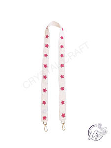 Aggies Customized <b>White</b> Gold Seed Bead Bag Straps Fashionable Accessories for <b>Purse</b> Beaded Strap Special Bag Parts Accessories - Product Image 6