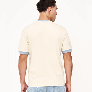 2025 camiseta para hombre marca de impresión personalizada transpirable 100% algodón Hombre Camisetas para gráficas de alta calidad para hombre ajuste de contraste - Product Image 2