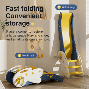 Tobogán independiente de plástico HDPE portátil para niños, tobogán para interior, parque infantil, tobogán para niños pequeños, jardín - Product Image 2