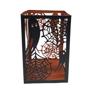 <b>Square</b> Shape Decorative Halloween <b>Candle</b> Votive Matt Black Color For Home Halloween Decoration Customized In Bulk - Product Image 1