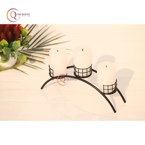 <b>Black</b> Color <b>Metal</b> Antler Style <b>Candle</b> <b>Holder</b> And Unique <b>Candle</b> Jar Premium Quality Large Tabletop Wedding Decorative Accessories - Product Image 4