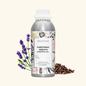 Aceite Corporal Perfumado con Aroma a Corona Navideña Orgánica, Mezcla de Pomelo, Bergamota, Limón, Manzanilla, Menta, Jazmín, Lavanda y Extractos de Madera - Product Image 2