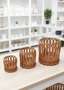 Cestas de Almacenamiento Tejidas a Mano de Ratán Natural, Hechas a Mano, Ecológicas, Modernas, Multifuncionales, Artex Green Earth, Hechas en Vietnam - Product Image 1