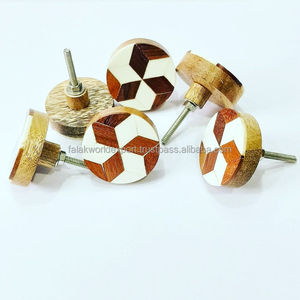 Perillas de resina para puerta de cajón y armario y tirador de cristal, perillas de madera y piedra para cocina de Falak World Export - Product Image 1