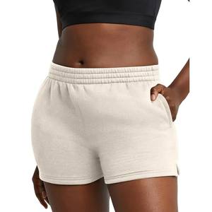 กางเกงขาสั้นผ้าฝ้ายฝรั่งเศสเทอร์รี่สำหรับผู้หญิงกางเกงขาสั้นเล่นโยคะเล่นยิมแบบใส่สบายผ้าซักสำหรับฤดูร้อน - Product Image 3
