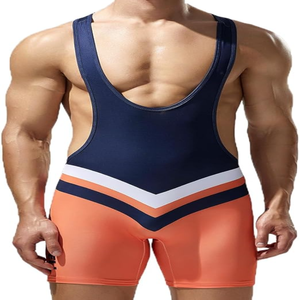 ชุดบอดี้สูทเข้ารูปสำหรับผู้ชาย2025จั๊มสูทเล่นกีฬาผ้าสแปนเด็กซ์โพลีเอสเตอร์ทรงพอดีตัว - Product Image 2