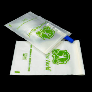 Sac transparent givré d'emballage alimentaire de sac d'impression de logo de mode personnalisé de vente en gros du Vietnam avec la fermeture à glissière - Product Image 1