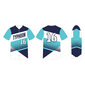 Maillots de baseball personnalisés avec sublimation, boutons complets, avec nom et numéro personnalisés, col en V, vêtements d'entraînement pour vos clubs - Product Image 4