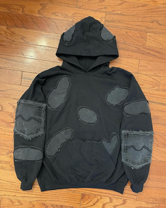 OEM fabricación desgastada sudaderas con capucha hombres personalizado de alta calidad de algodón de los hombres de gran tamaño 420 GSM piedra lavada Heavy Duty Hoodie - Product Image 1