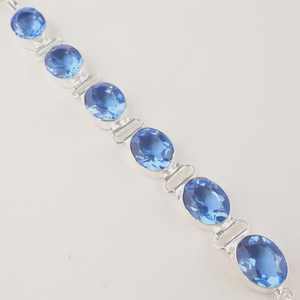 Bracelet de charme en Tanzanite Tennis, bijoux en argent sterling, certifié GIA, luxe, pierre de naissance de décembre, cadeau pour femme, élégant - Product Image 5