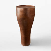 Design Moderne Sculptura Organic Collection Console Convertible en Bois Massif pour Entrée Villa Hôtel ou Appartement
