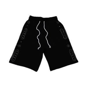 Pantalon court d'été Active Wear Blank Jogging Vintage Distressed Acid Washed Sports Shorts pour hommes - Product Image 6