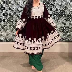 ALTA CALIDAD AFGHANI KUCH MUJERES MODERNAS VESTIDOS TRADICIONALES MODESTE LISO TEÑIDO ODM PROVEEDOR AL POR MAYOR AA IMPEX - Product Image 3