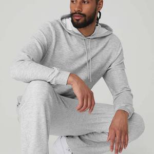 Sweat à capuche léger et doux matelassé, sweat-shirt à capuche polaire à Double isolation sans quantité minimale de commande - Product Image 4