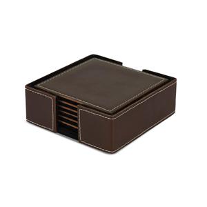 Posavasos de Cuero PU para Café y Té, Moderno y Simple, Aislante del Calor, Impermeable y Resistente al Calor - Product Image 1