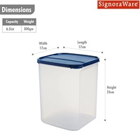 Fournisseur direct d'usine Conteneur carré en plastique pour le stockage à domicile, au bureau et en voyage Disponible en grande quantité