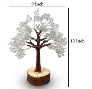 Árbol de gemas de cuarzo transparente para decoraciones, árbol de piedras preciosas naturales de cuarzo transparente, 500 chips, venta al por mayor - Product Image 4