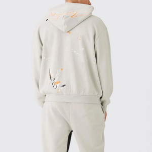 Streetwear décontracté à capuche pour hommes, pantalons de survêtement, ensembles de survêtements d'hiver en coton polaire - Product Image 3