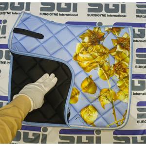 Almohadilla de sillín suave multicolor de espuma personalizable para salto de caballos y doma satinada cuidado equino suministros ecuestres - Product Image 2