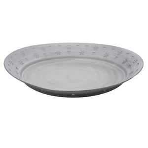 Plateau de service en métal, assiette de service en forme de coeur gris délavé pour mariage et décoration de cuisine personnalisée en gros, nouveauté - Product Image 2