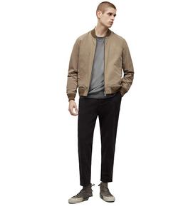 Nouvelle arrivée Veste bomber d'hiver pour homme de haute qualité sur mesure avec col en V, fermeture éclair intégrale, poignets élastiques et poche latérale à bouton - Product Image 6