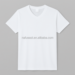 Camiseta de Hombre con Cuello en V, Ecológica, de 2 Piezas, Manga Corta, Sensación de Algodón, Poliéster, Colores Personalizados, Logotipo, Alta Calidad, Corte Regular - Product Image 3