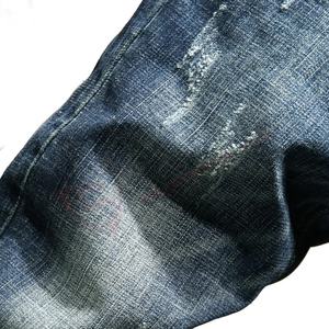 Cremallera de color azul-Pantalones rectos vaqueros rayados masculinos de algodón de moda de alta calidad al por mayor europeos y americanos - Product Image 6